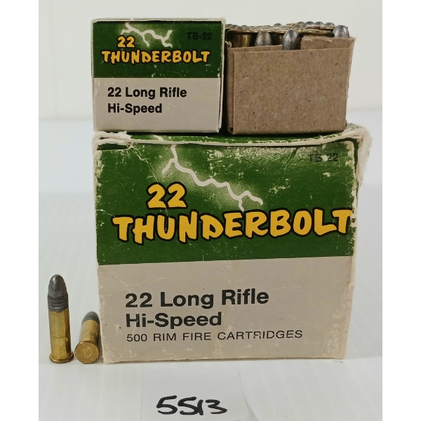 AMMO: APPROX 800X REMINGTON THUNDERBOLT .22 LR 