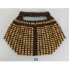 WOODEN BEADED CLUTCH PURSE