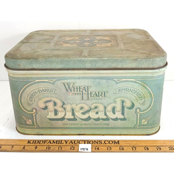 WHEAT HEART BRAND BREAD TIN