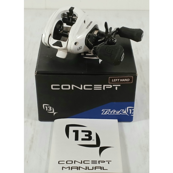 THIRTEEN FISHING CONCEPT C CASTING REEL - LEFT-HANDED - AS NEW