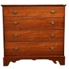 Image 2 : FEDERAL STYLE CHERRY LINEN STORAGE CHEST W/ DRAWERS