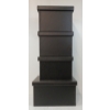 Image 2 : LOT OF 4 - LEATHER STORAGE BOXES