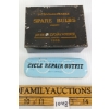 Image 1 : LOT OF 2 - WELDTITE CYCLE REPAIR KIT & ARTHUR LYON SPARE BULBS TIN