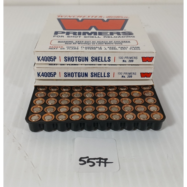 PRIMERS: APPROX 300X WINCHESTER NO. W209 SHOTSHELL PRIMERS