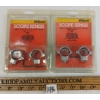 Image 1 : LOT OF 2 - MILLET 1IN HIGH NICKEL SCOPE RINGS