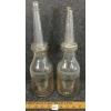 Image 1 : LOT OF 2 - MOTOR OIL QT BOTTLES W/ SPOUTS