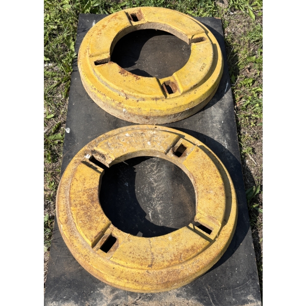 PAIR OF M-H WHEEL WEIGHTS - 22 INCH DIAMETER