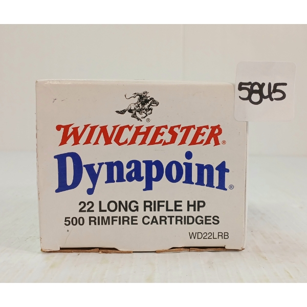 AMMO: APPROX 500X WINCHESTER DYNAPOINT .22 LR - 40GR - HP - SEALED