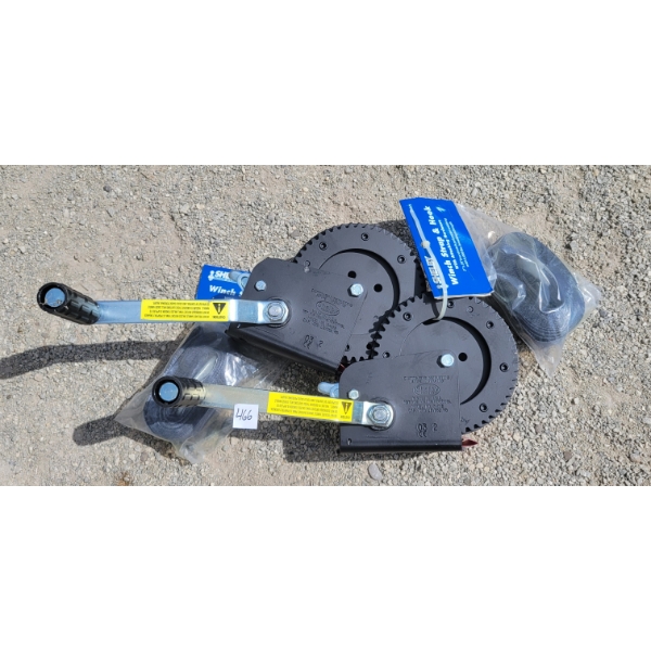 LOT OF 2 - SHELBY WINCH CABLES W/ HOOKS