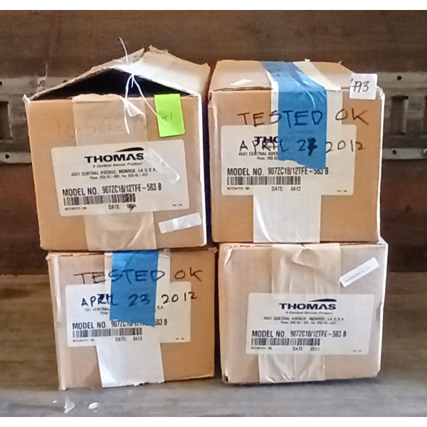 LOT OF 4 - THOMAS COMPRESSOR MOTORS