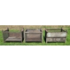Image 3 : LOT OF 3 - METAL STORAGE CONTAINERS