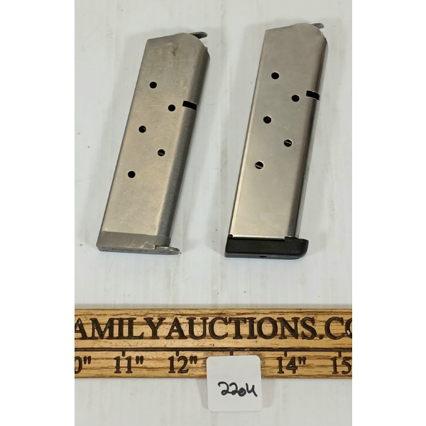 LOT OF 2 - COLT 1911 .45 ACP MAGAZINES - PAL REQ. 