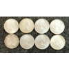 Image 2 : LOT OF 8 - 1953-1968 CDN 25 CENT COINS