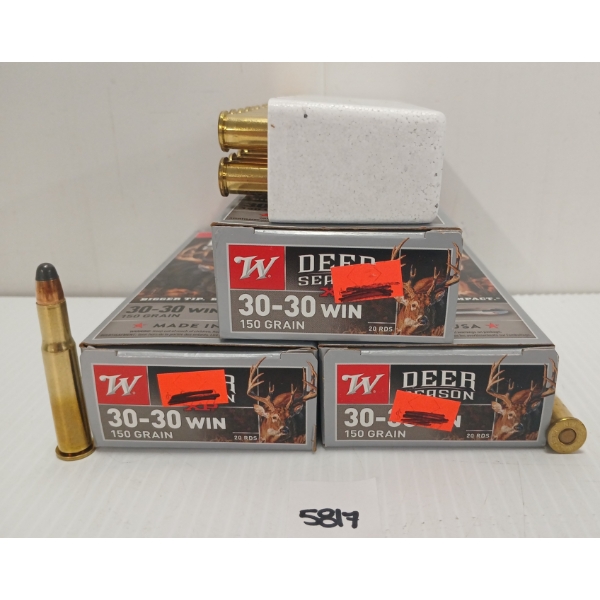 AMMO: 55X WINCHESTER DEER SEASON XP .30-30 WIN - 150GR - POLYMER TIP