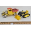 Image 1 : LOT OF 2 - BUDDY L PRESSED STEEL TRACTOR & DUMP TRUCK
