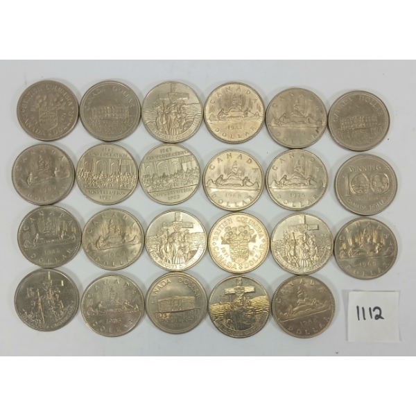 LOT OF 23 - 1968 - '86 CDN $1 COINS 
