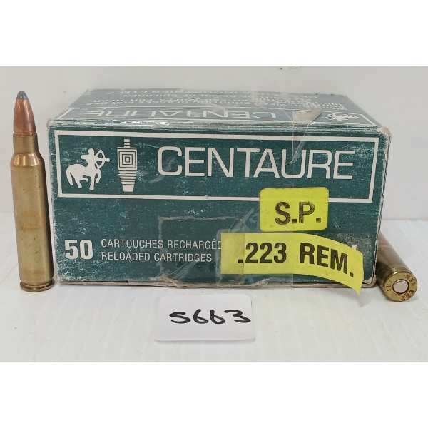 AMMO: 50X CENTAURE .223 REM - SP