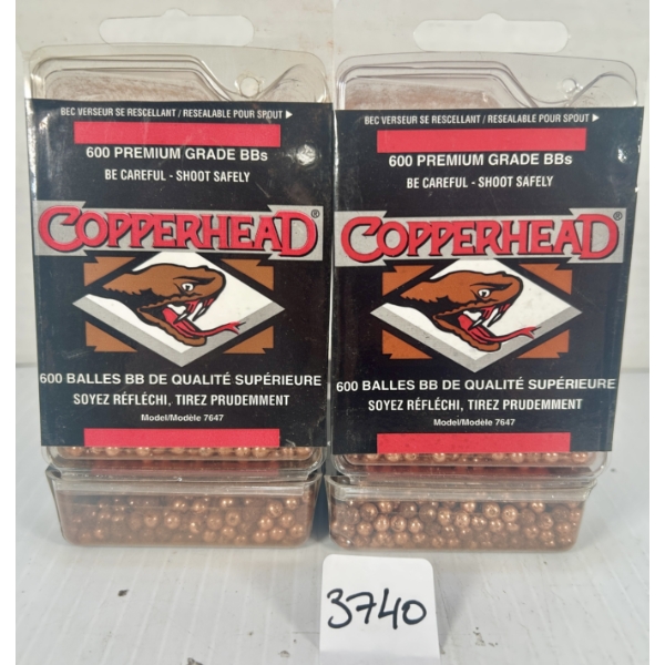 PELLETS: 2400X COPPERHEAD .177 CAL BB'S