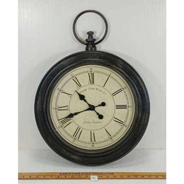 EDINBURGH CLOCK WORKS CO. BATTERY OP CLOCK