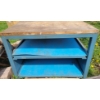 Image 1 : STEEL WORKBENCH W/ SLIDING SHELVES