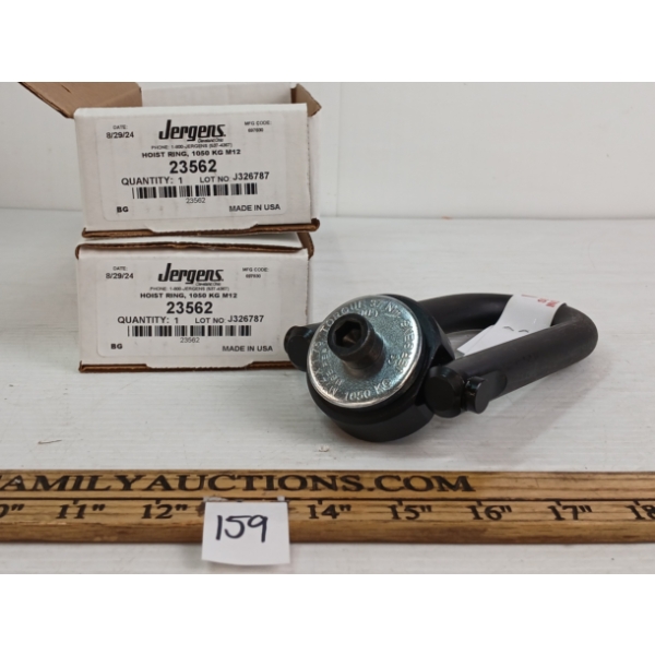 LOT OF 2 - JERGENS 1050KG M12 HOIST RINGS