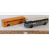 Image 1 : LOT OF 2 - PRESSED STEEL GREYHOUND BUS & DINKY DIECAST SCHOOL BUS