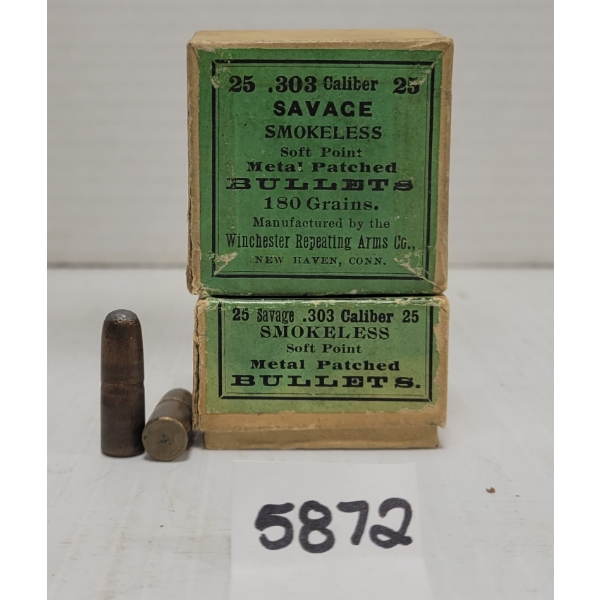 BULLETS: 50X WINCHESTER REPEATING ARMS CO. .303 180 GR. SP