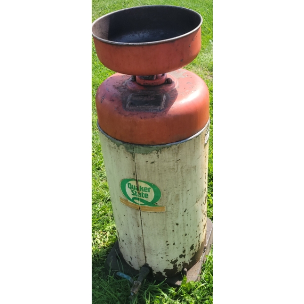 QUAKER STATE OIL DRAIN TANK
