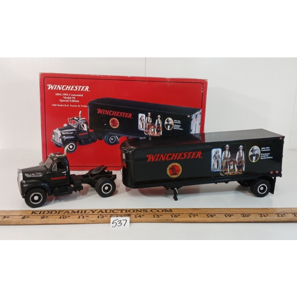 WINCHESTER 1894-1994 CENTENNIAL MODEL 94 DIECAST TRUCK & TRAILER