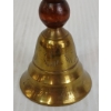 Image 9 : LOT OF 5 - BRASS PIECES - INCL CANDLESTICK HOLDER, BELL, CANNON, DISH & MORTAR W/ PESTLE