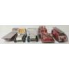 Image 5 : LOT OF 4 - BUDDY L, DINKY & MISC DIECAST FIRE TRUCK, DUMP & FLAT BED TRUCKS