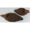 Image 7 : LOT OF 2 - PINE CONE DECOY DUCKS BY H.W.S. - C. 1960'S-1980'S