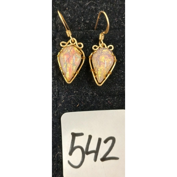 PAIR OF 14K GOLD FILLED TEARDROP EARRINGS