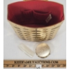 Image 5 : DORSET REX FIFTH AVE LUCITE WOVEN BASKET PURSE BOX