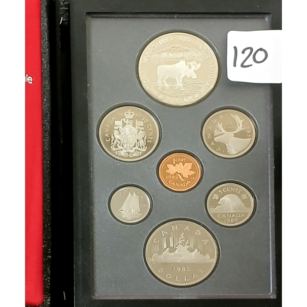 1985 RCM PROOF SET - 100TH ANN. OF NATIONAL PARKS OF CANADA