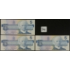 Image 1 : LOT OF 3 - 1986 CDN $5 BANKNOTES - UNCIRCULATED & CONSECUTIVE