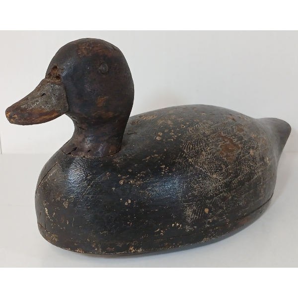 DECOY DUCK W/ WEIGHT - SIGNED W.M.H.