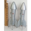 Image 3 : LOT OF 3 - 1957 ASTRO ROCKET METAL MECHANICAL COIN BANKS & TOY SPACE GUN W/ COMPASS