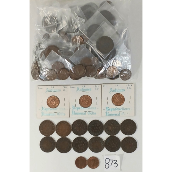 JOB LOT - 1859-1970 CDN PENNIES