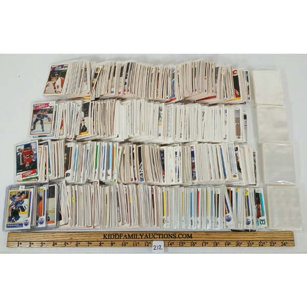 QTY OF 1985-92 HOCKEY CARDS - INCL LEMIEUX, GRETZKY, MACTAVISH, ETC.