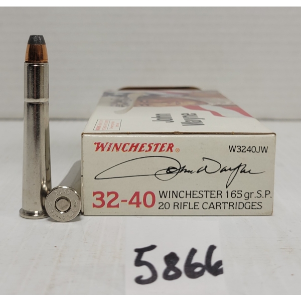 AMMO: 20X WINCHESTER .32-40 165 GR. SP