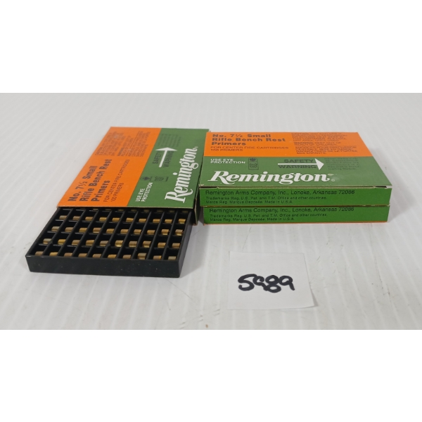 PRIMERS: APPROX 300X REMINGTON NO. 7 1/2 SHOT SMALL RIFLE BENCH REST PRIMERS