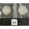 Image 1 :  LOT OF 2 - 1963 CDN SILVER DOLLARS - VOYAGEUR 