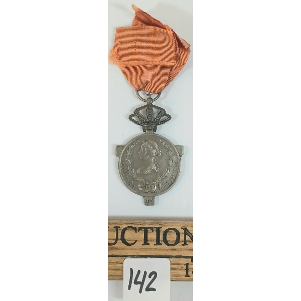 1860 SPANISH CAMPAIGN OF AFRICA SILVER MEDAL