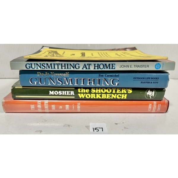 LOT OF 5 - GUNSMITHING HISTORY & REFERENCE BOOKS