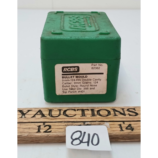 RCBS 9MM 124-RN DOUBLE CAVITY BULLET MOULD