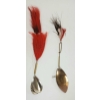 Image 7 : QTY OF FISHING LURES & CREEL BASKET