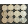 Image 2 : LOT OF 12 - 1943-1965 CDN 25 CENT COINS 