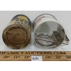 Image 5 : LOT OF 2 - FIVE ROSES FLOUR SIFTER & ROSE BRAND BAKING POWDER - 16 OZ