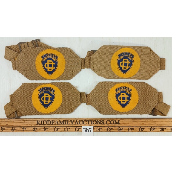 LOT OF 4 - CDN CIVIL DEFENCE ARM BANDS